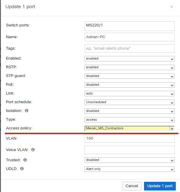 ise dynamic vlan assignment wired