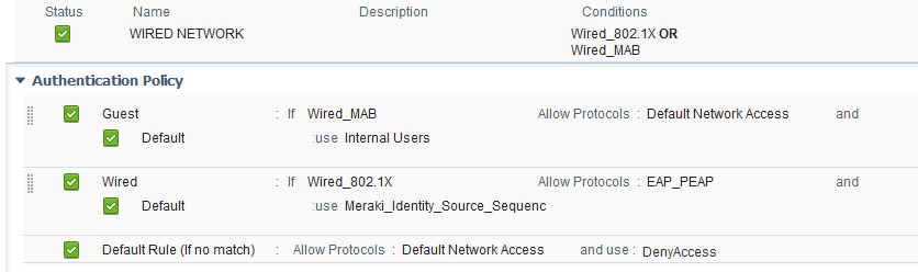 ise dynamic vlan assignment wired