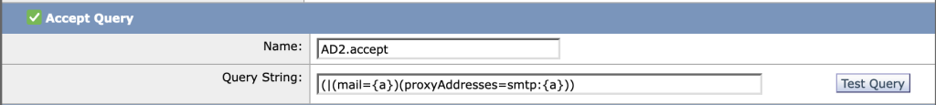LDAP accept query